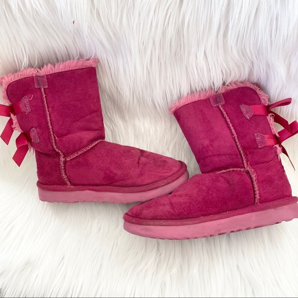 UGG Bailey hot pink boots size 2